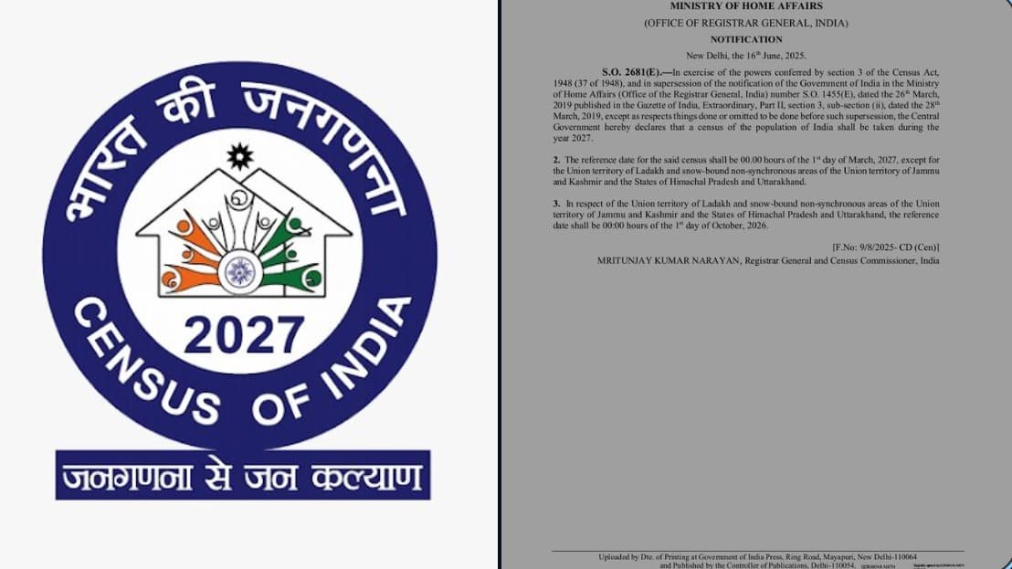 జనగణన 2027 తొలి దశ ప్రారంభం: రేపటి నుంచి దేశవ్యాప్తంగా గృహగణన