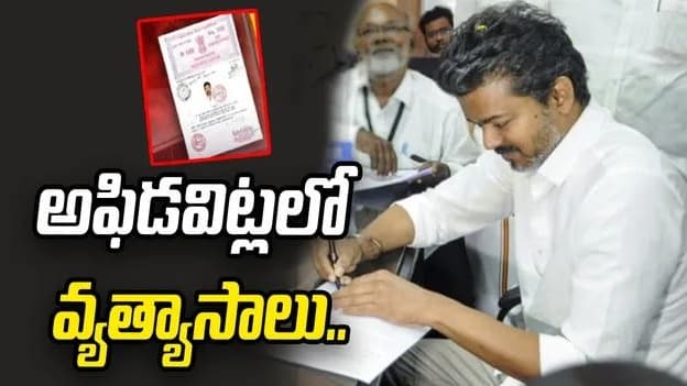 విజయ్ నామినేషన్ అఫిడవిట్‌లో మళ్లీ తప్పులు