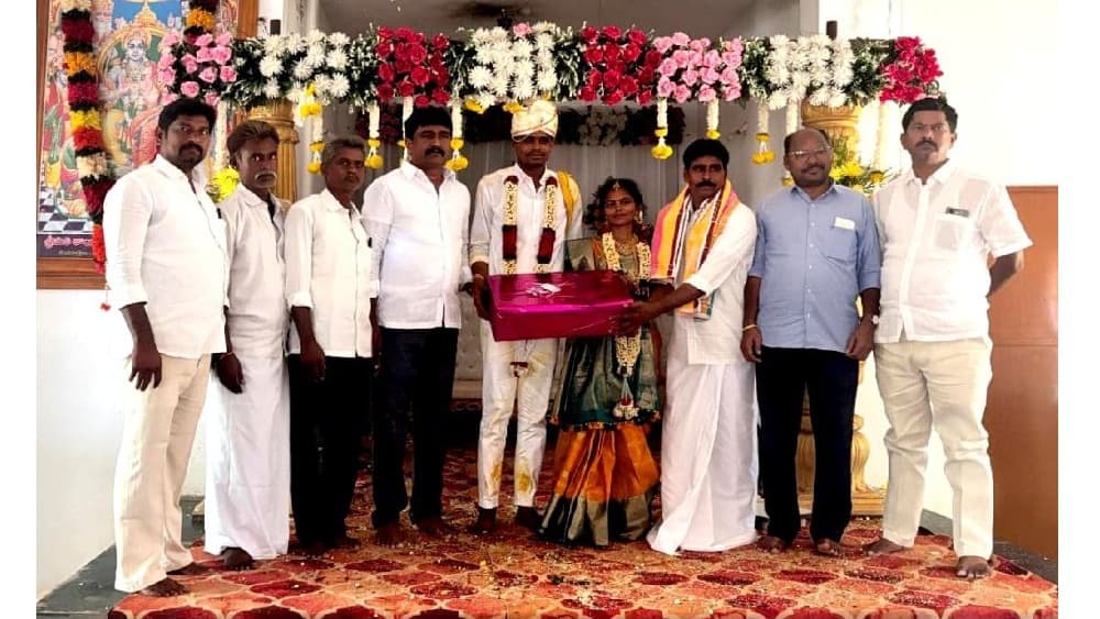 గణపతి కుమారుని వివాహంలో బాలాజీ 