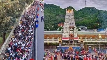 తిరుమలలో భక్తుల రద్దీ కొనసాగుతోంది