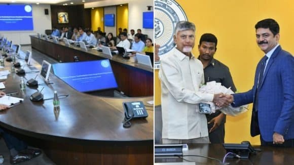 అమరావతిలో కేంద్ర బృందంతో సీఎం చంద్రబాబు సమీక్ష..