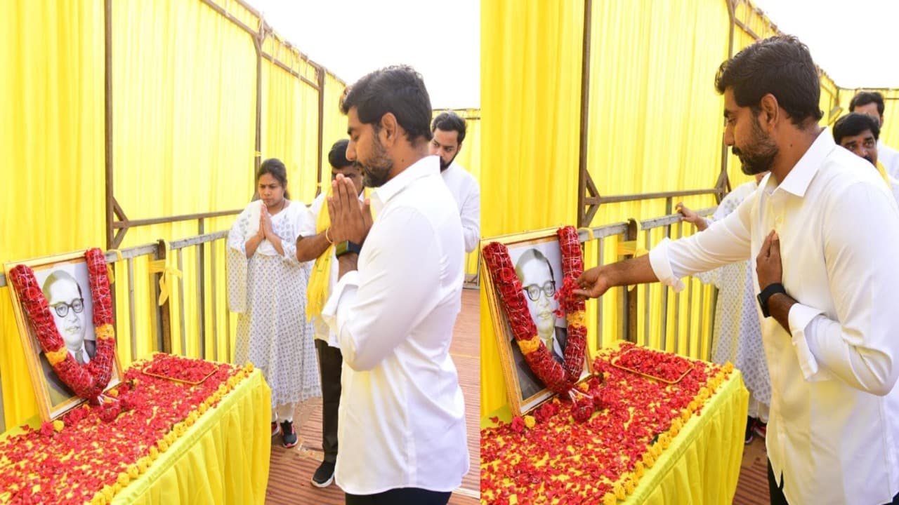 డాక్టర్ బి.ఆర్. అంబేద్కర్ జయంతి సందర్భంగా మహనీయునికి ఘన నివాళులు అర్పించిన మంత్రి నారా లోకేష్