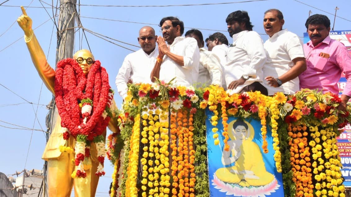 సామాజిక న్యాయం, సమానత్వ సమాజ నిర్మాణానికి అంబేద్కర్ ఆశయాలు మార్గదర్శకం – నెల్లూరులో ఘన నివాళులు అర్పించిన ఎమ్మెల్యే సోమిరెడ్డి చంద్రమోహన్ రెడ్డి