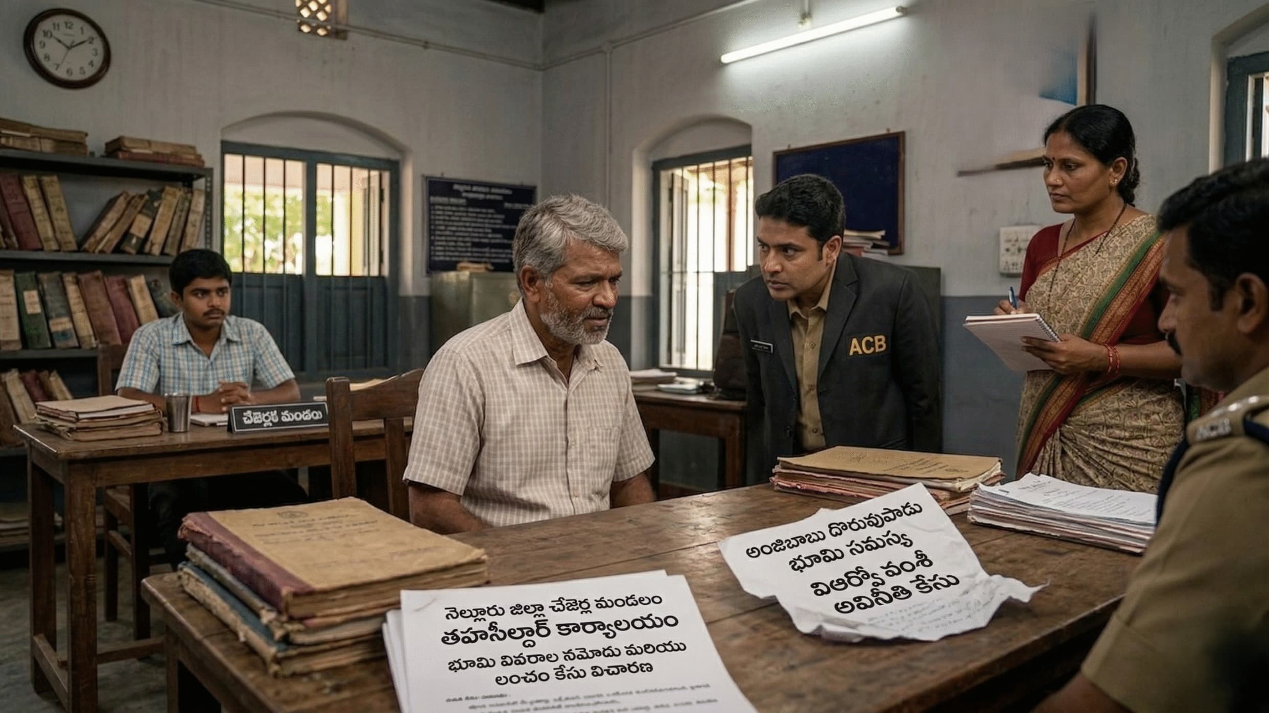 లంచం తీసుకుంటూ వీఆర్వో చంద్రలీల అరెస్ట్