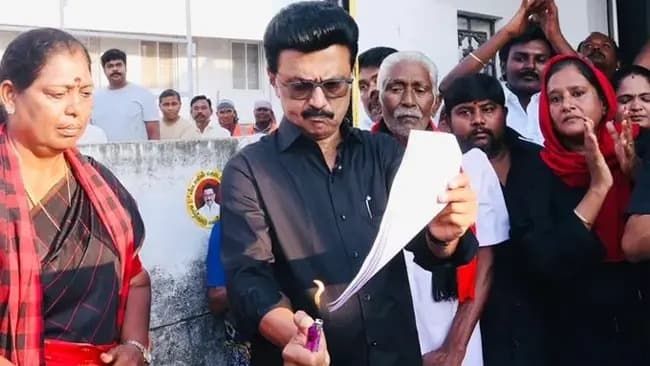 డీలిమిటేషన్ బిల్లుపై తమిళనాడులో నిరసనలు