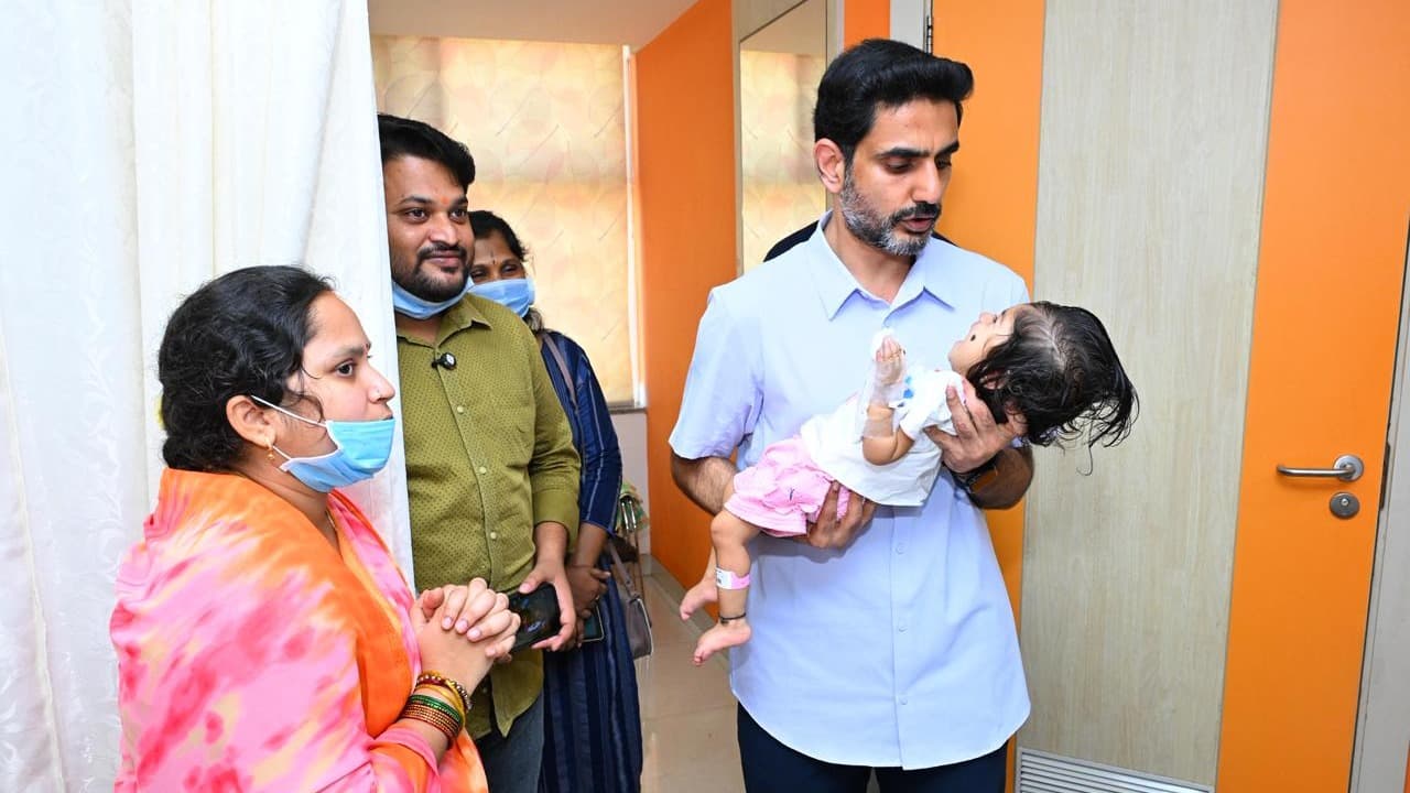 SMA టైప్ 1 వ్యాధితో బాధపడుతున్న పునర్వికకు పునర్జన్మ… అమెరికా నుంచి జీన్ థెరపీ ఇంజెక్షన్ రప్పించిన మంత్రి నారా లోకేష్ 