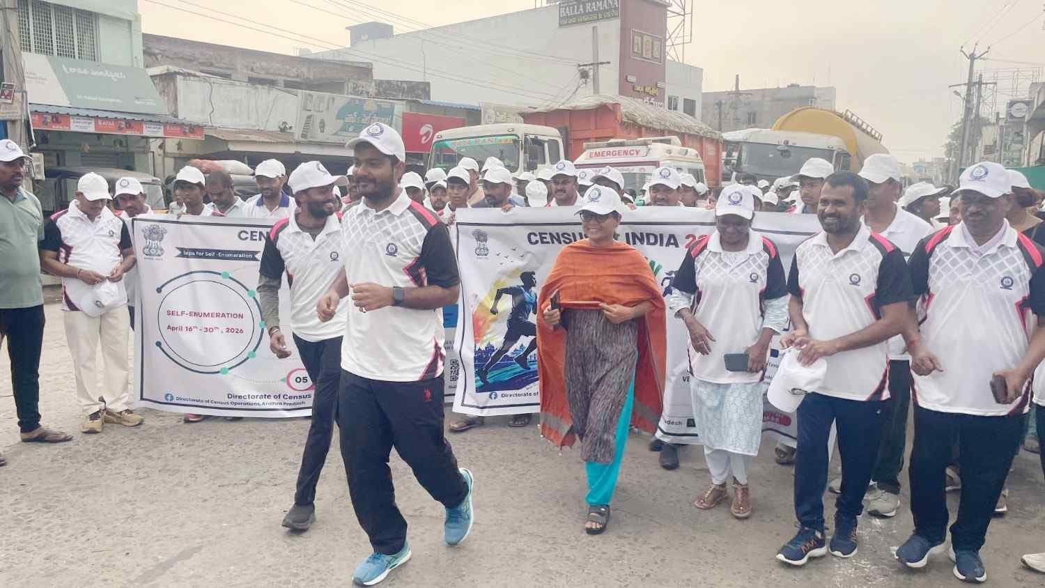 పార్వతీపురంలో జనగణనపై అవగాహన 5కే రన్ 