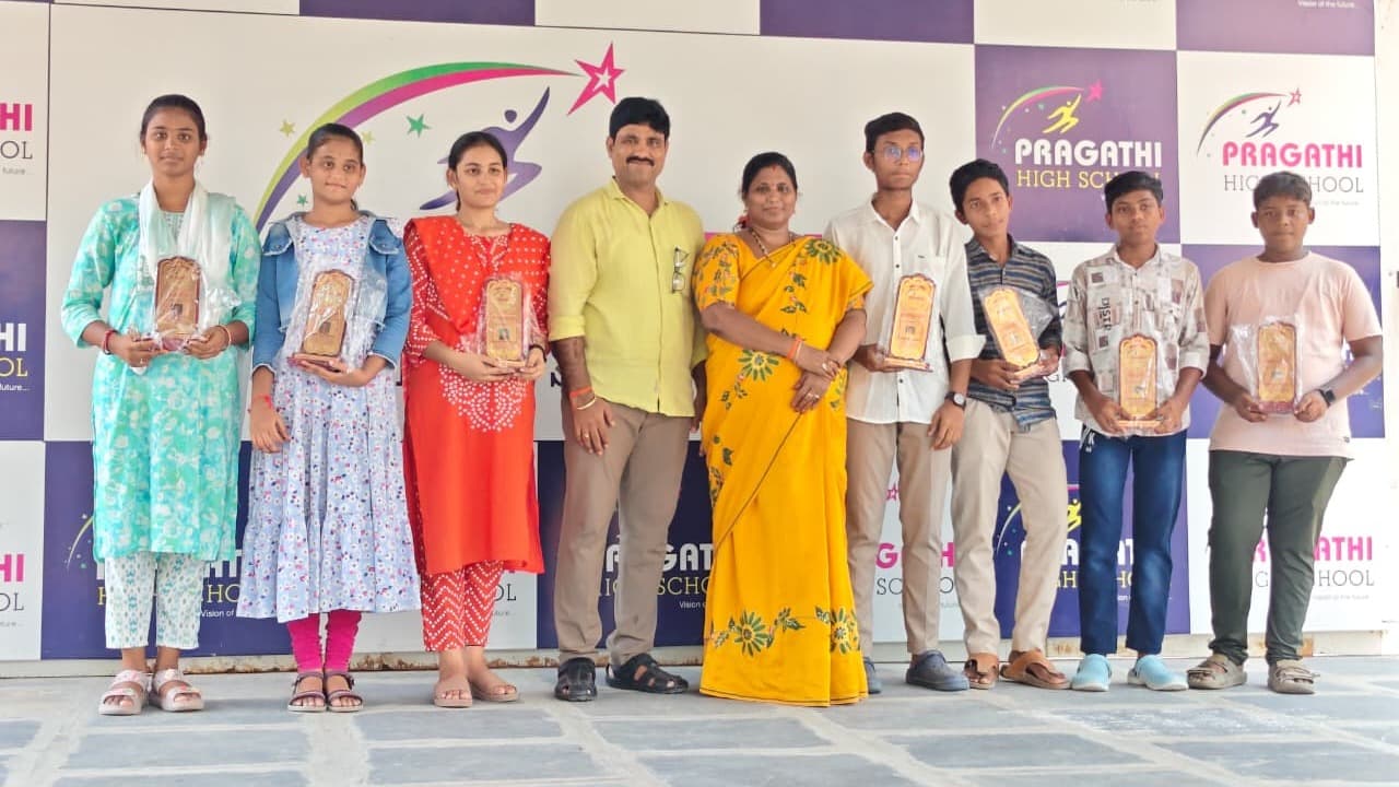 పదో తరగతి ఫలితాల్లో ప్రగతి హై స్కూల్ ప్రభంజనం