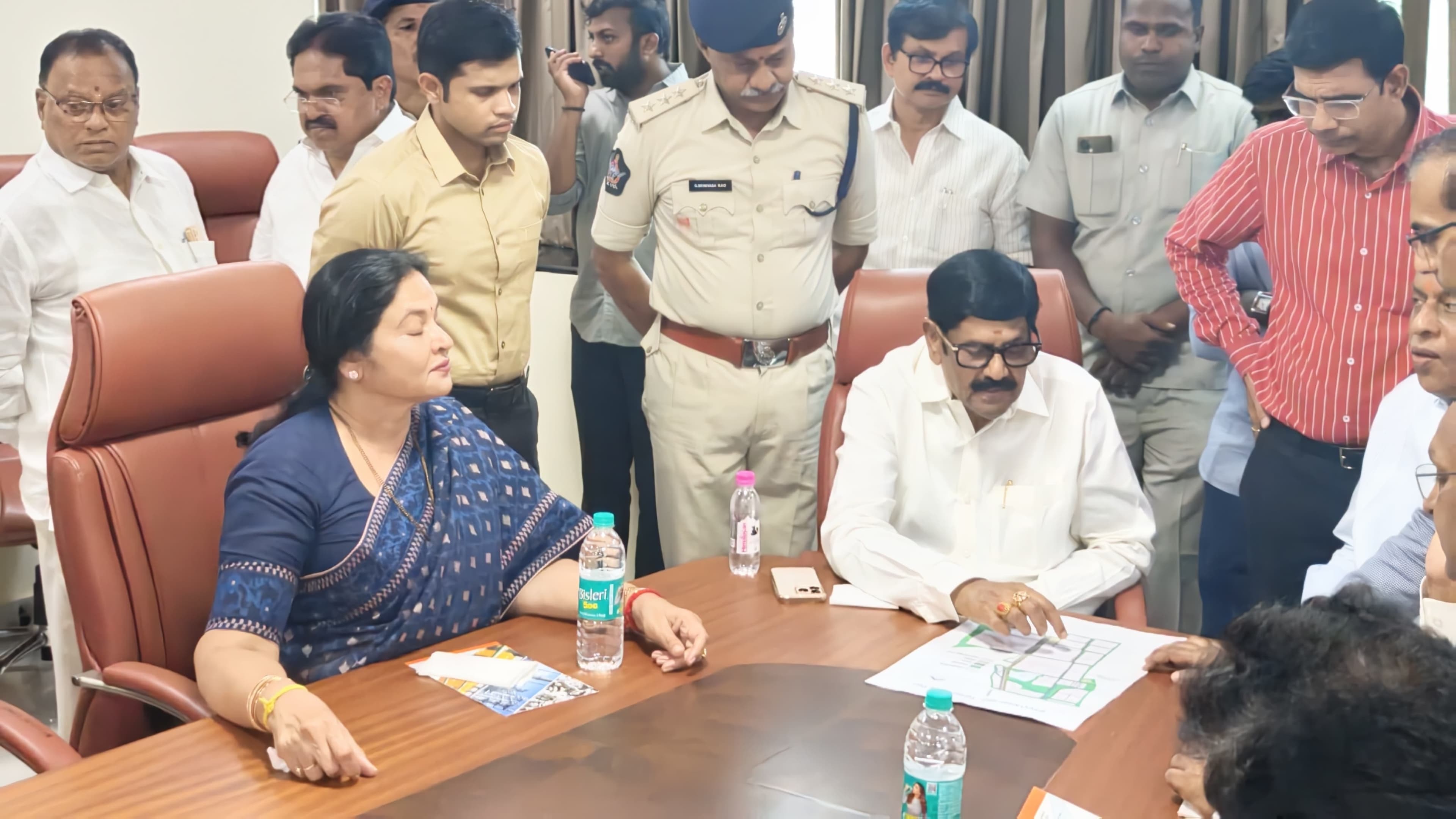 టీడీపీ మహానాడు స్థలాల పరిశీలన చేసిన మంత్రి ఆనం రామనారాయణ రెడ్డి