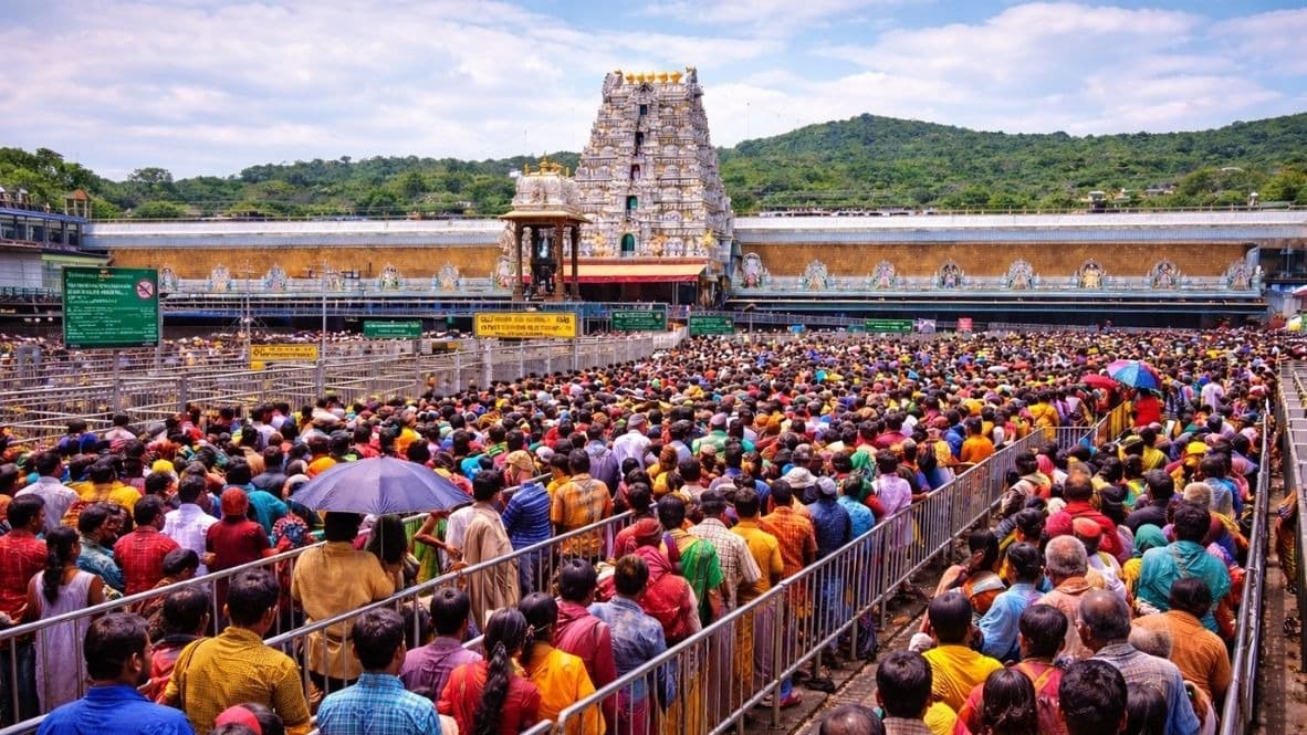 తిరుమలలో భక్తుల వెల్లువ.. శ్రీవారి దర్శనానికి 24 గంటల నిరీక్షణ