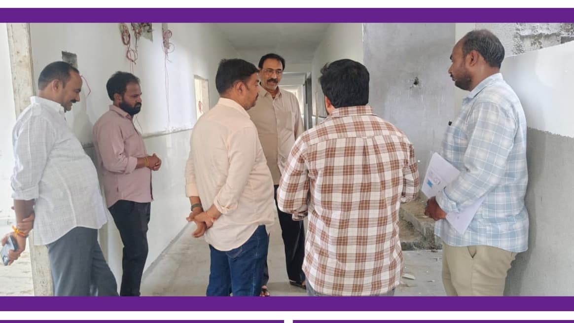 అత్యాధునిక వసతులతో నారాయణ సీబీఎస్ఈ పాఠశాల భవనాల పరిశీలన