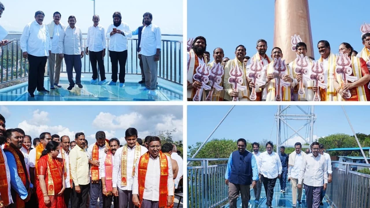 కైలాసగిరిలో త్రిశూల్ ప్రాజెక్ట్ ప్రారంభించిన మంత్రి నారాయణ