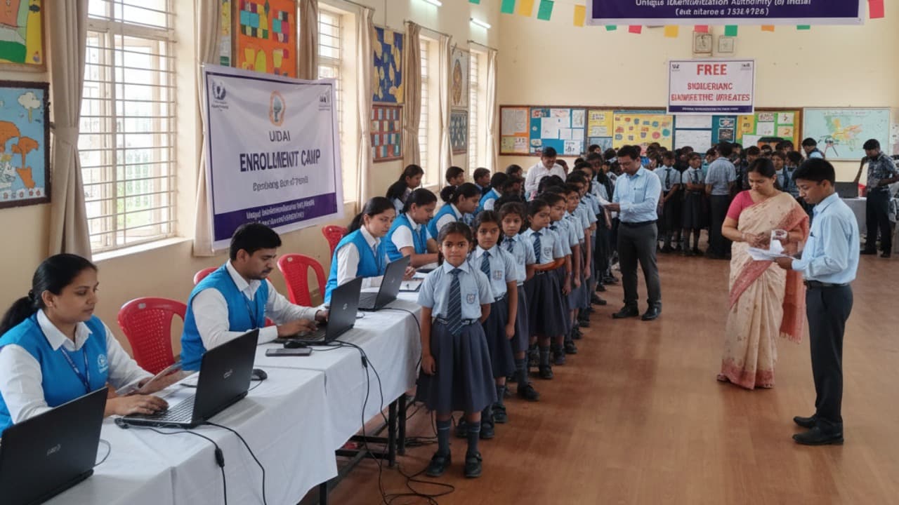 ఏపీలో విద్యార్థుల ఆధార్ అప్‌డేట్ క్యాంపులు