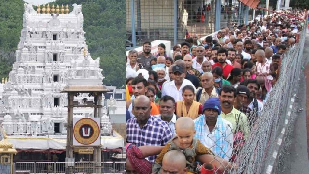 తిరుమలలో భక్తుల రద్దీ ఉద్ధృతి