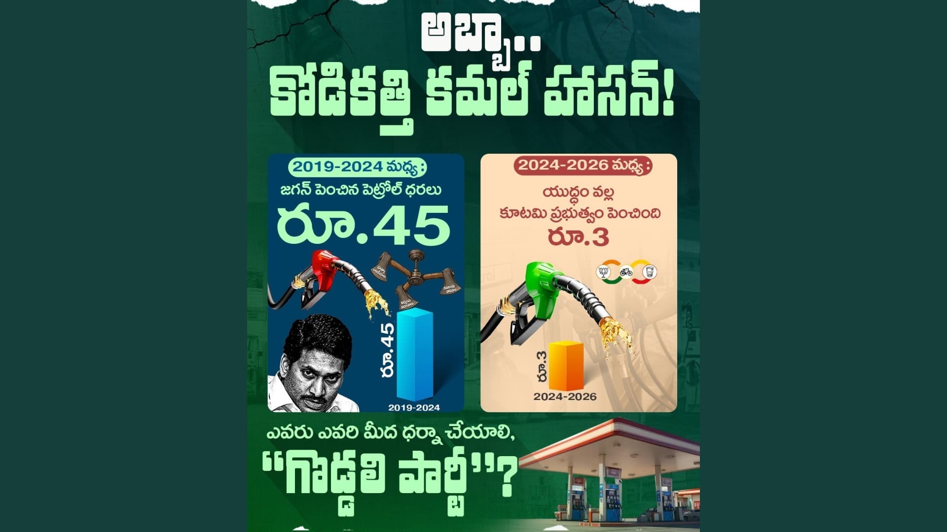 గొడ్డలి పార్టీ అధినేత జగన్ నాటక సూత్రధారి..