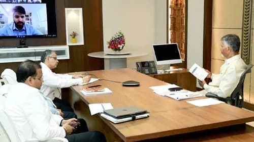 ఈవీ కంపెనీలతో సీఎం చంద్రబాబు వీడియో కాన్ఫరెన్స్