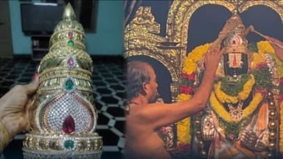 గుడివాడ ఆలయంలో బంగారు కిరీటం తాకట్టు