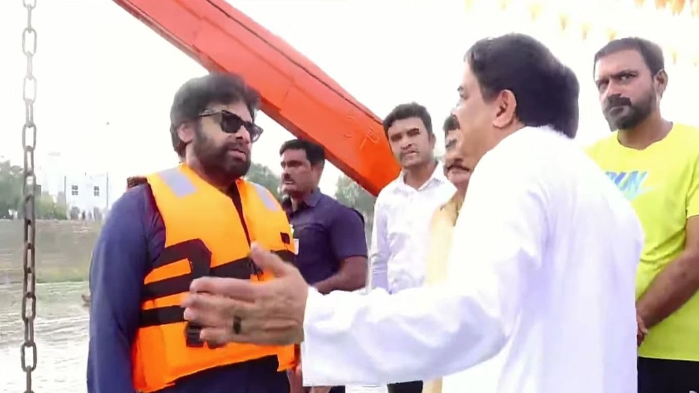 కోటిలింగాల ఘాట్‌లో పవన్ కళ్యాణ్ పరిశీలన