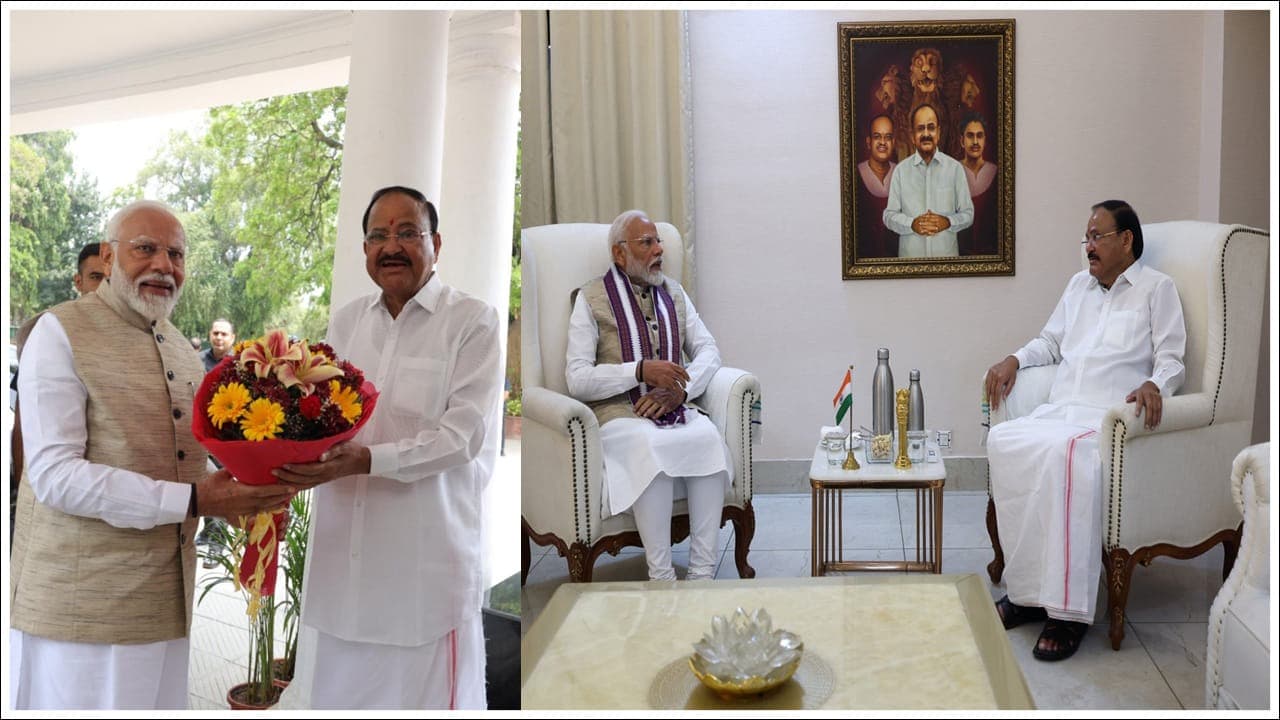 ప్రధాని మోదీతో వెంకయ్య నాయుడు భేటీ