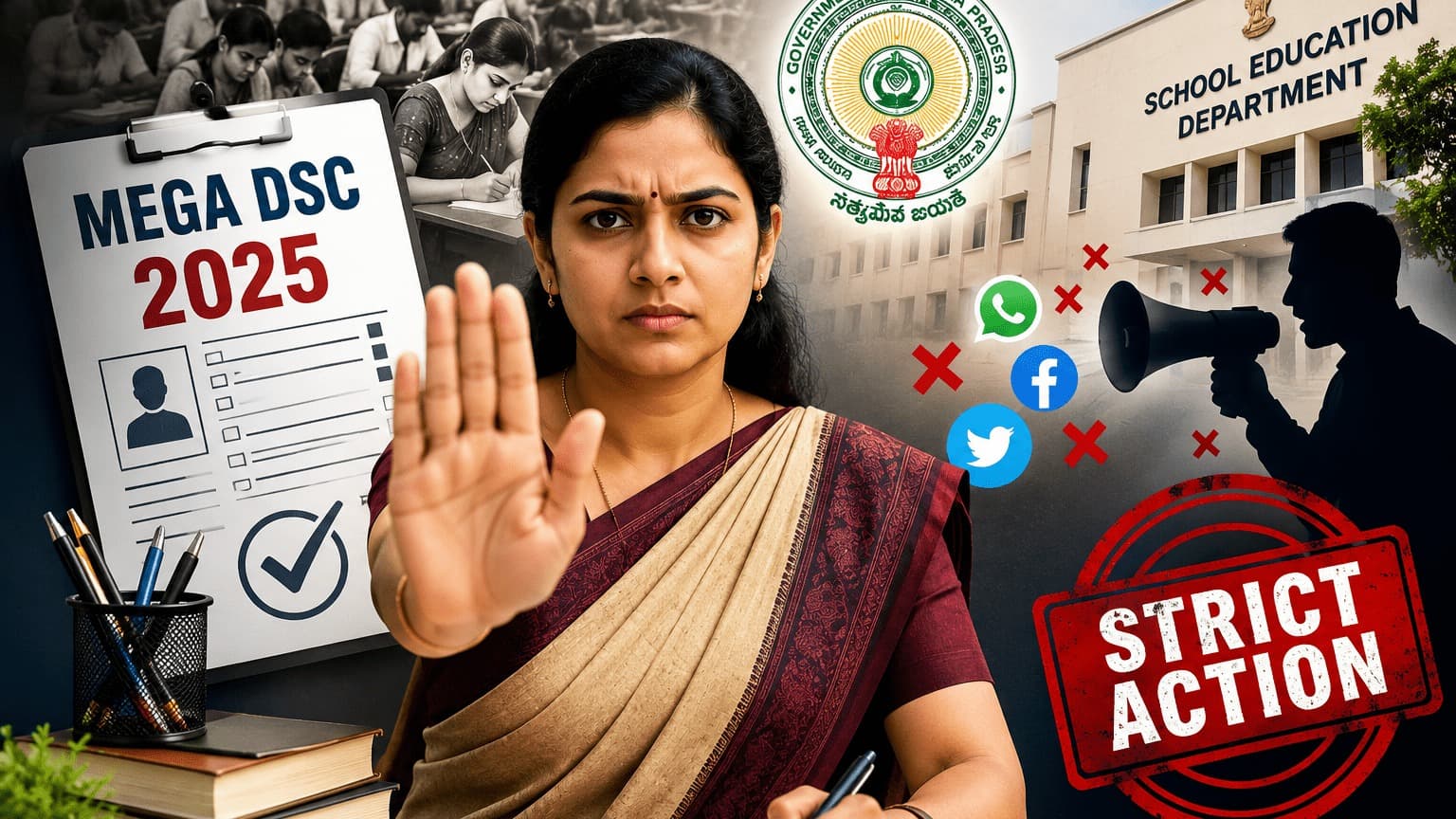 మెగా డీఎస్సీ-2025పై దుష్ప్రచారంపై కఠిన హెచ్చరిక