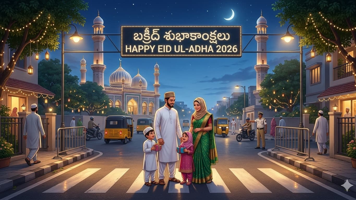 త్యాగం, భక్తి, ఐక్యతకు ప్రతీకైన బక్రీద్ పర్వదిన శుభాకాంక్షలు