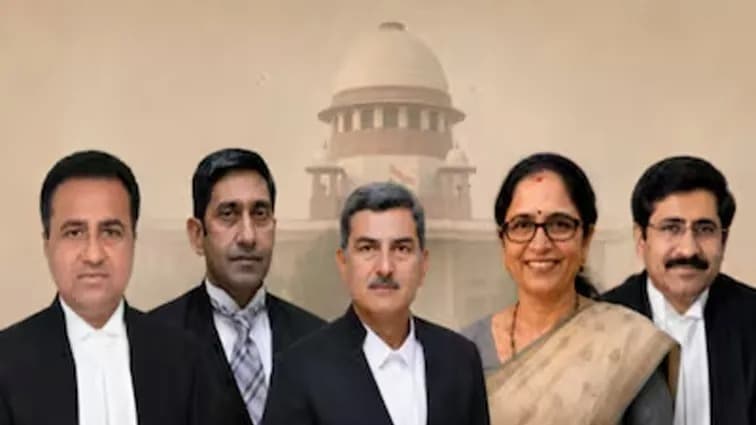 సుప్రీంకోర్టులో ఐదుగురు కొత్త న్యాయమూర్తుల ప్రమాణస్వీకారం..