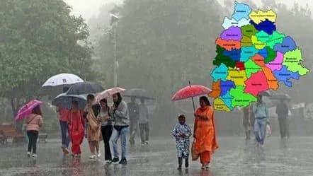 తెలంగాణలో విస్తారంగా కురుస్తున్న భారీ వర్షాలు
