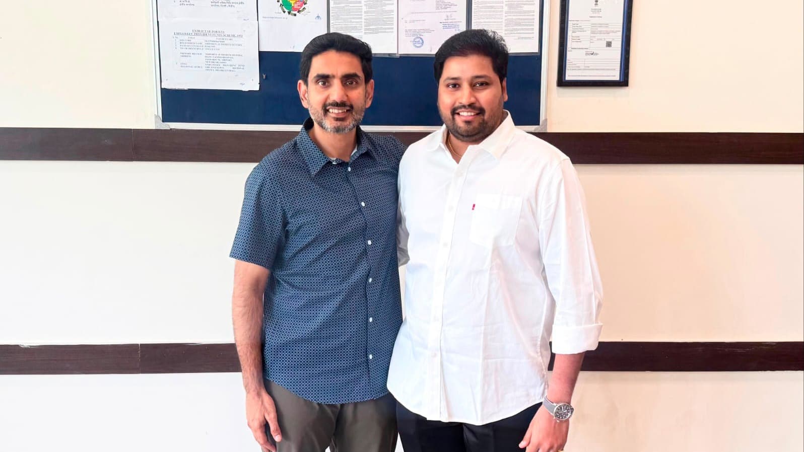 నారా లోకేష్‌కు సాయి సుధాకర్ ఘన స్వాగతం