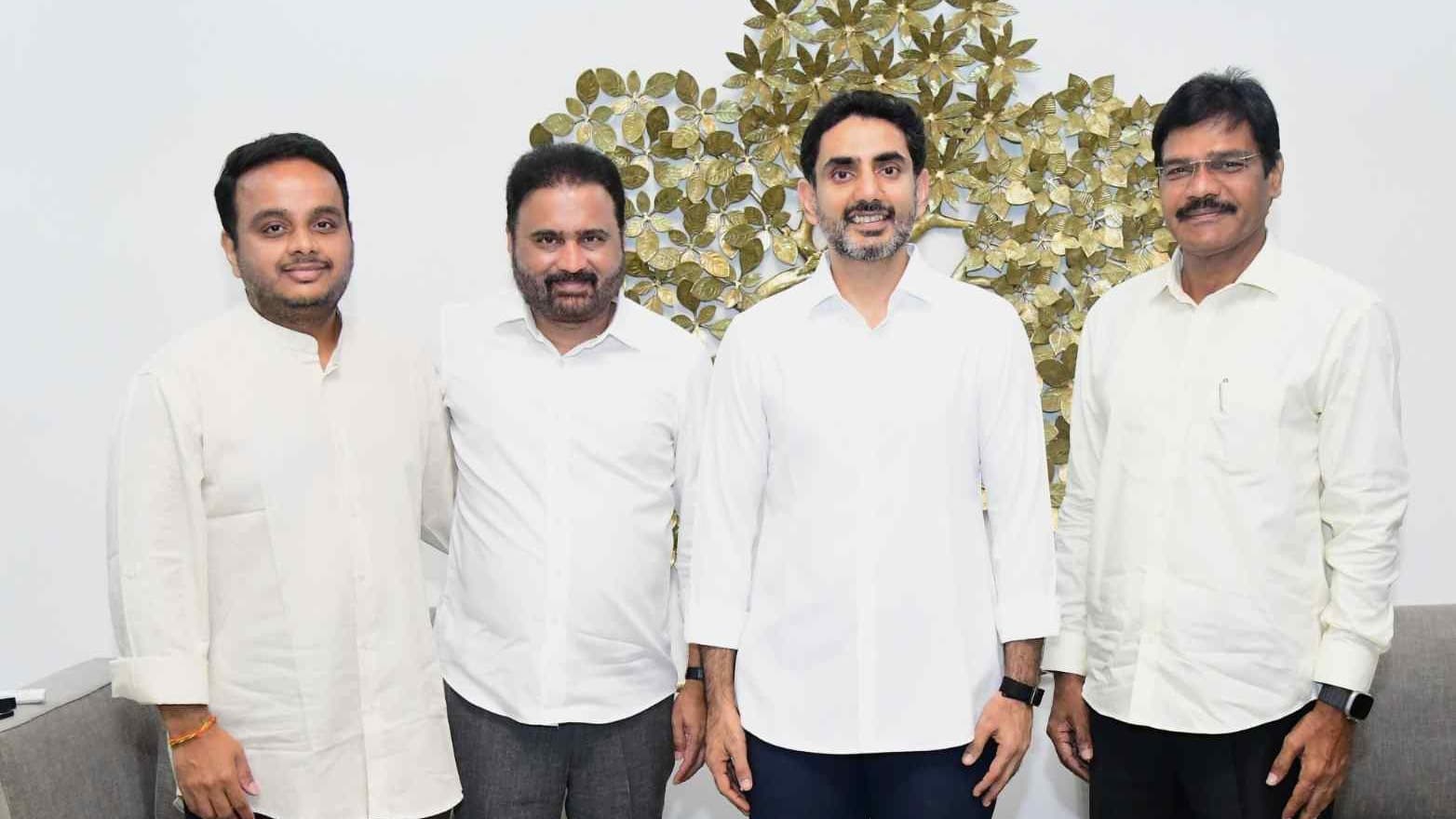 మంత్రి నారా లోకేష్ ను మర్యాదపూర్వకంగా కలిసిన రాజ్యసభకు ఎన్నికైన సభ్యులు
