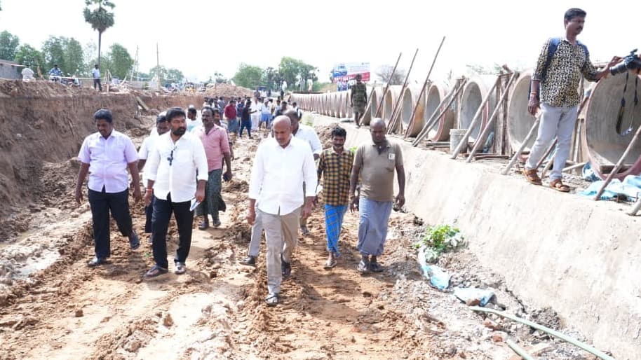 పొట్టేపాలెం కలుజు బ్రిడ్జి ఆగస్టులో ప్రారంభం: కోటంరెడ్డి గిరిధర్ రెడ్డి