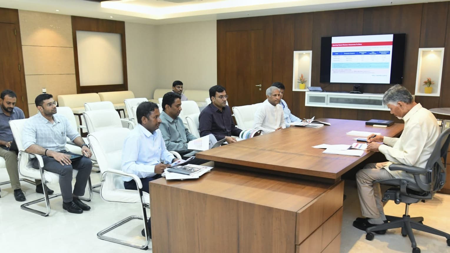 యోగాంధ్ర విజయవంతానికి సీఎం చంద్రబాబు సమీక్ష..