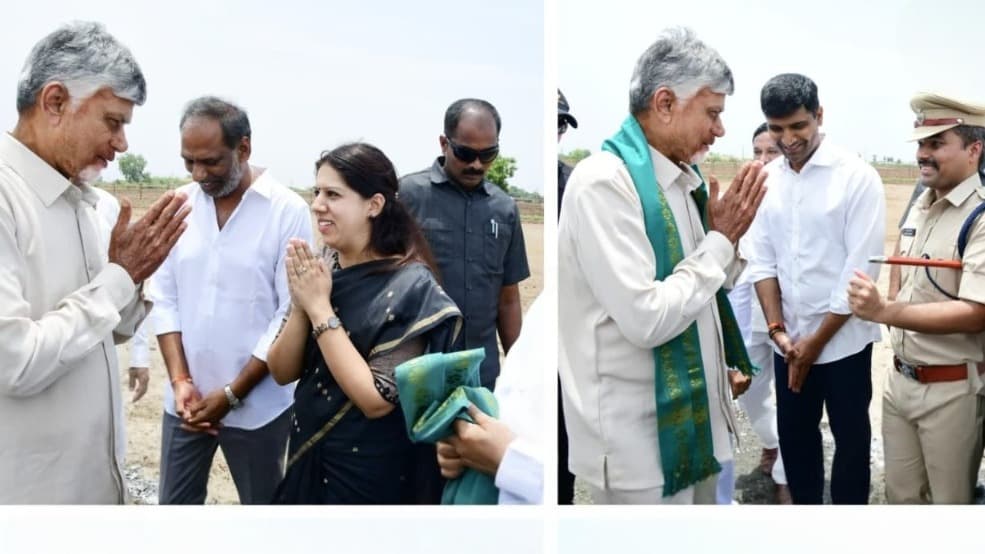 లింగంగుంట్లలో సీఎం చంద్రబాబుకు ఘన స్వాగతం