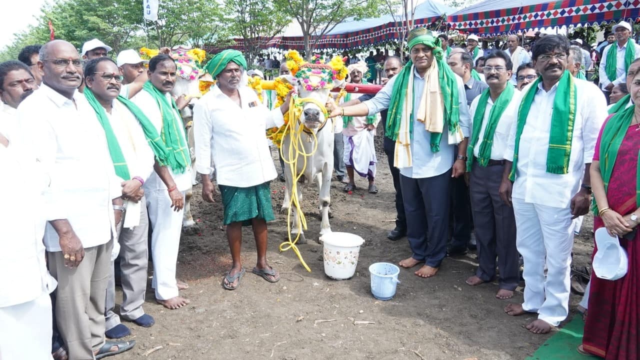 ఏరువాక కార్యక్రమం ప్రారంభించిన అచ్చెన్నాయుడు..