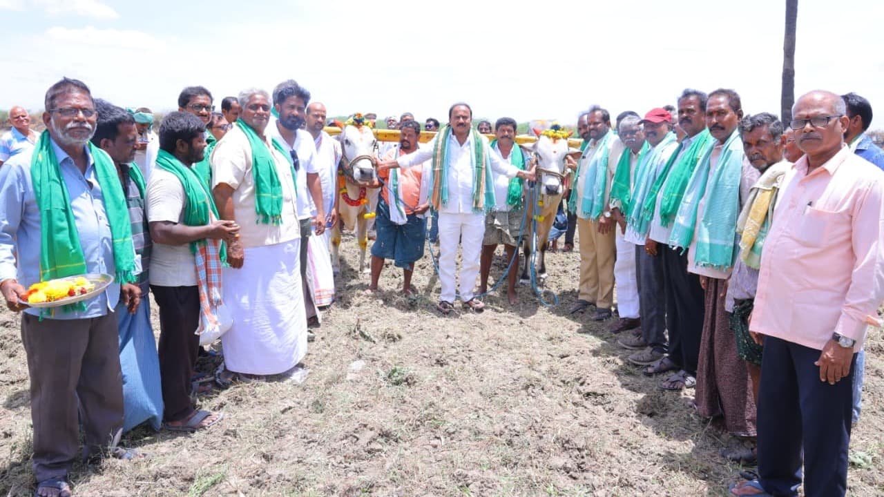 మద్దులూరి మాలకొండయ్య ఏరువాక పూజలు భూమిపూజ కార్యక్రమం