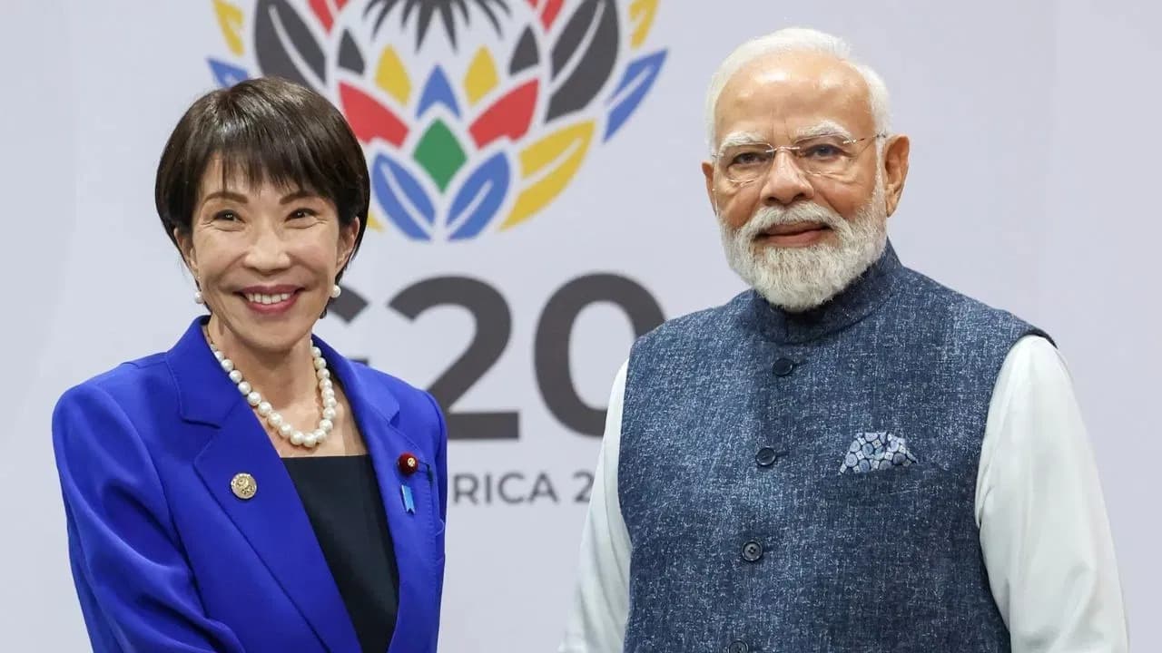 మోదీని కలిసిన జపాన్ ప్రధాని సనయ్ తకైచి