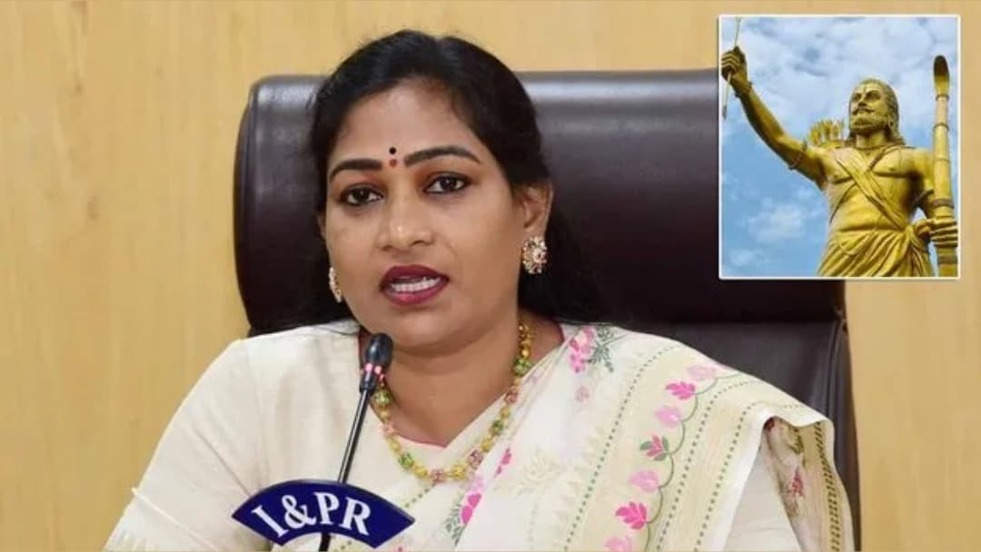 అల్లూరి విగ్రహానికి నివాళులర్పించిన హోంమంత్రి అనిత