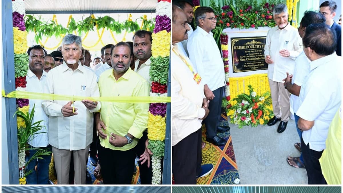 కుప్పంలో ఆధునిక పౌల్ట్రీ ఫారం ప్రారంభించిన సీఎం చంద్రబాబు