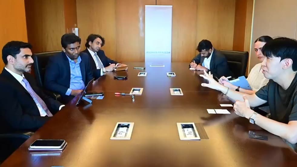 బూ యంగ్ గ్రూప్ సీఈవోతో మంత్రి నారా లోకేష్ భేటీ
