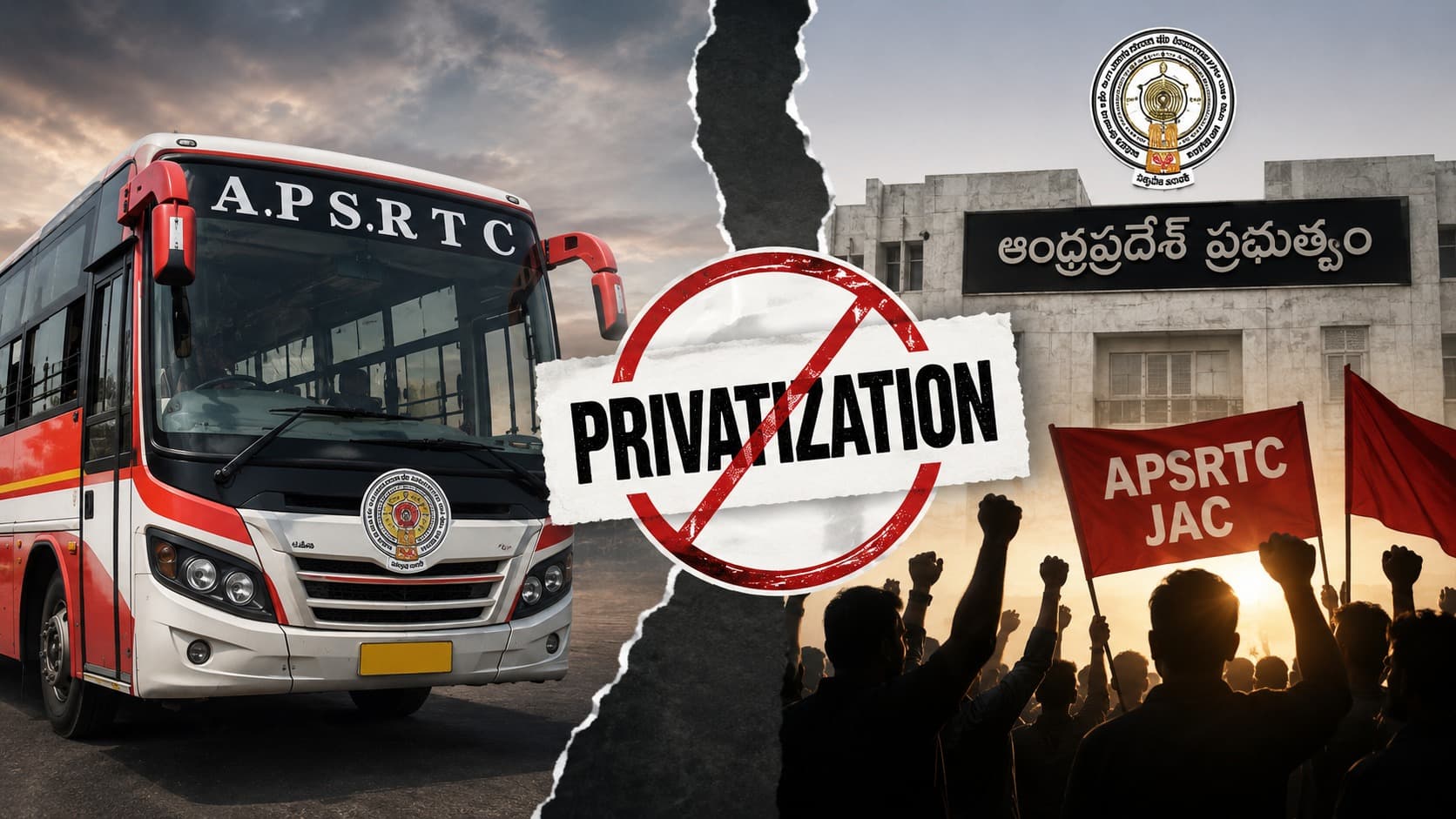 ఆర్టీసీ ప్రైవేటీకరణపై జేఏసీ పోరు..