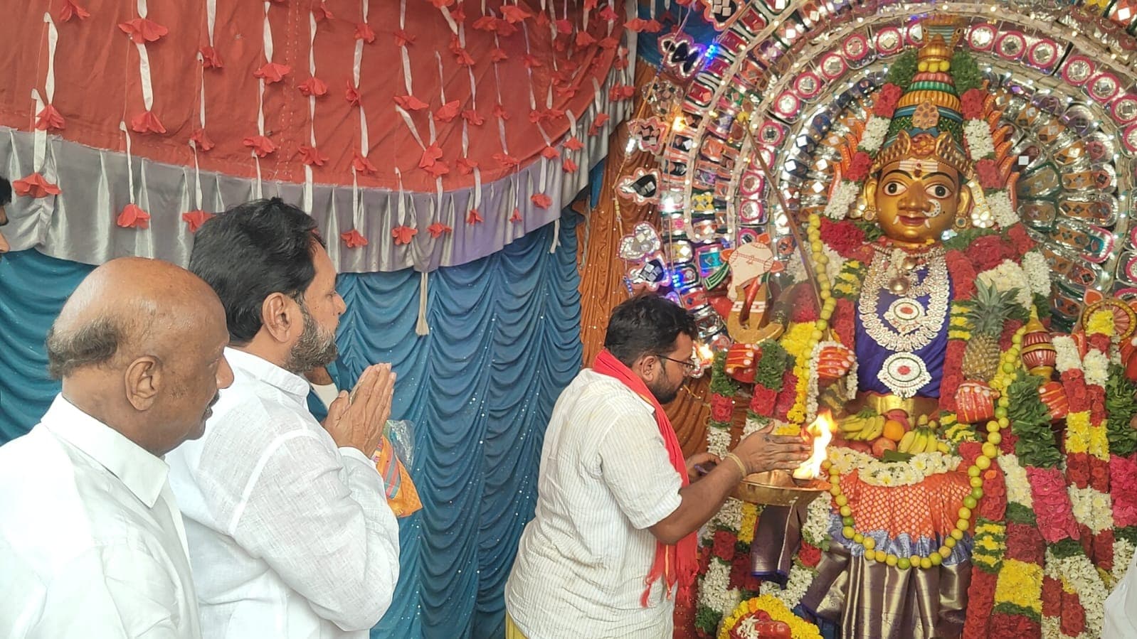 రాజీవ్‌నగర్ గంగమ్మ జాతరలో ఎమ్మెల్యే అమర్‌నాథ్ రెడ్డి