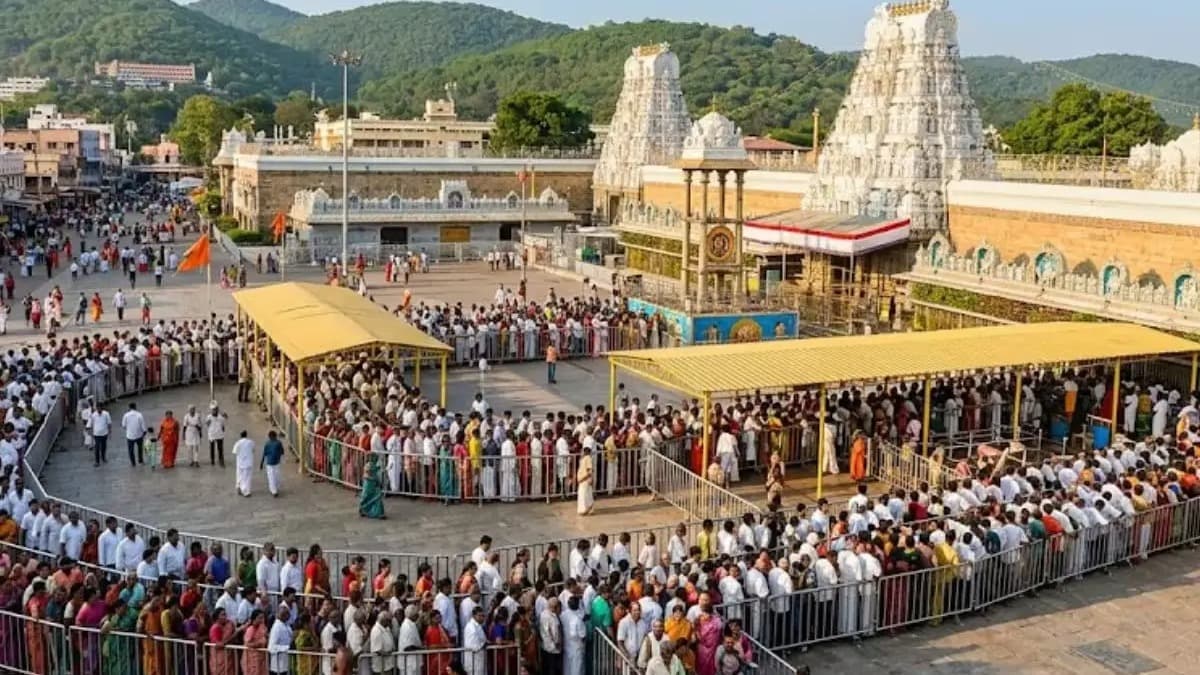 తిరుమలలో పెరిగిన రద్దీ..