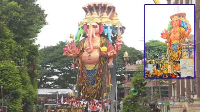 ఖైరతాబాద్ మహాగణపతి శోభాయాత్ర ప్రారంభం