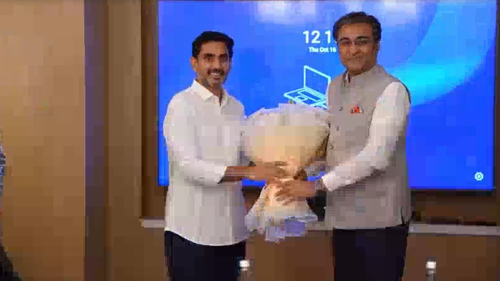 నితిన్ జైన్‌తో నారా లోకేష్ భేటీ