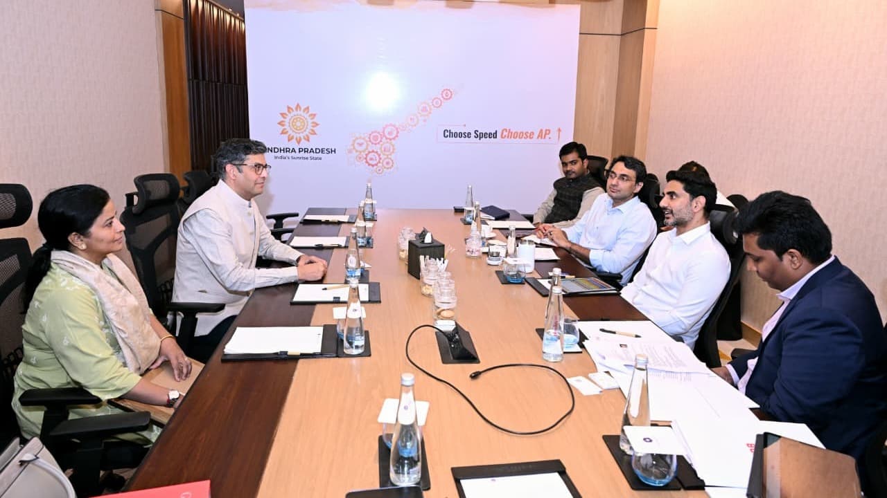 అల్కేష్ పంచల్‌తో నారా లోకేష్ భేటీ
