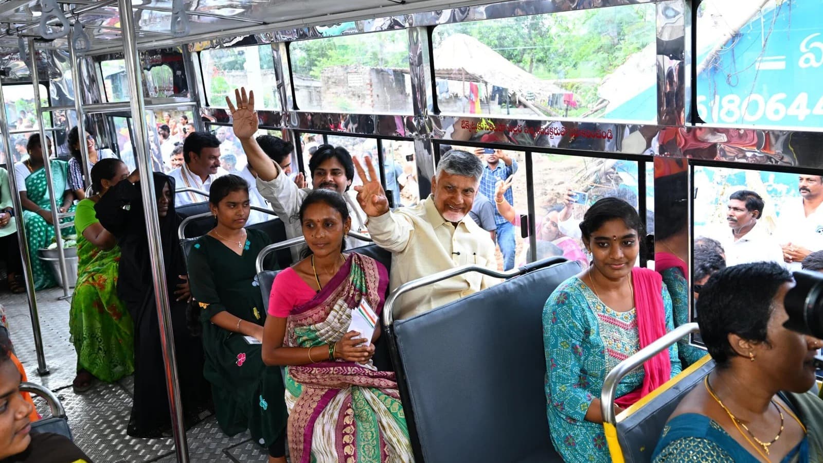 స్త్రీ శక్తి పథకం 100 కోట్ల ప్రయాణాలకు శుభాకాంక్షలు: చంద్రబాబు