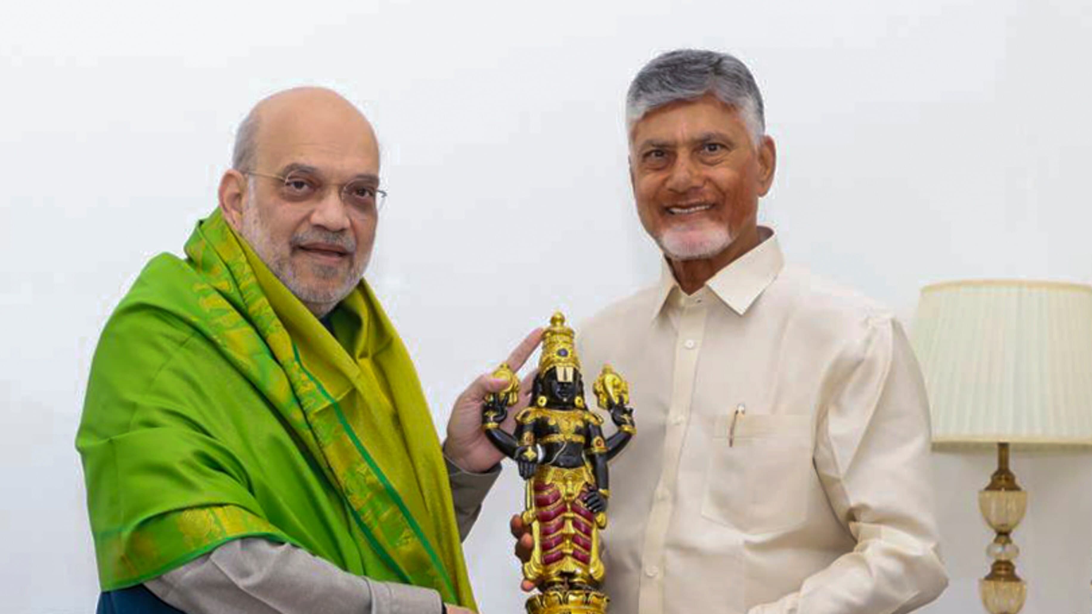 కేంద్ర హోంమంత్రి అమిత్‌షాతో సీఎం చంద్రబాబు భేటీ