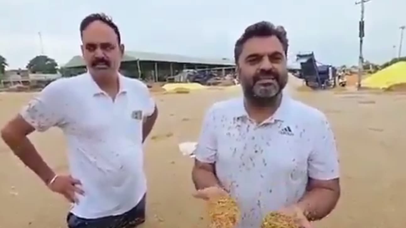 పంజాబ్‌లో ఫాజిల్కా మార్కెట్‌యార్డును ముంచెత్తిన నీరు.. ధాన్యానికి భారీ నష్టం